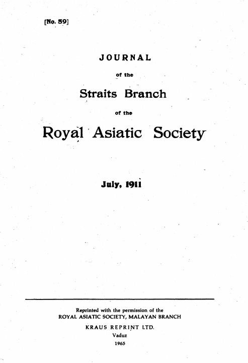 JSBRAS No. 59 July 1911